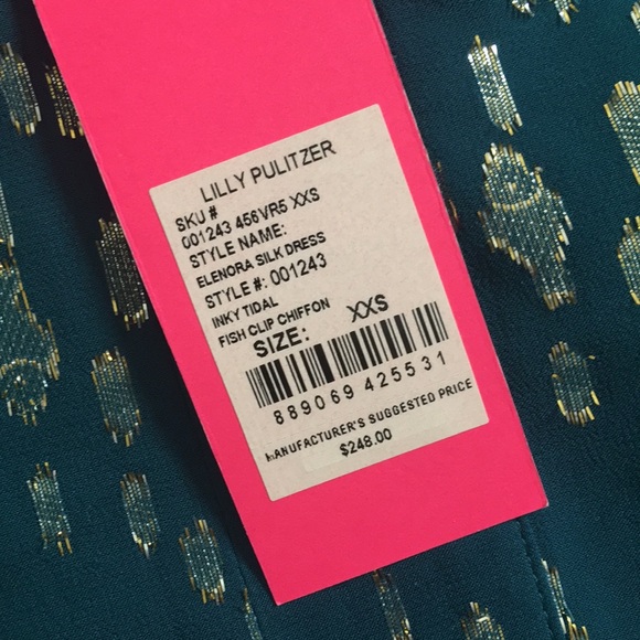 Lilly Pulitzer Elenora silk dress NWT - Picture 4 of 4